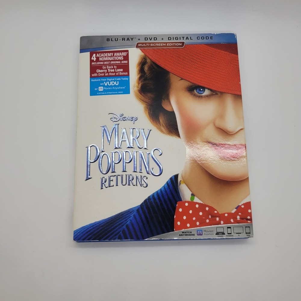 Disney Mary Poppins Returns Blu-ray DVD Multi-Screen Edition 2018 Emily Blunt